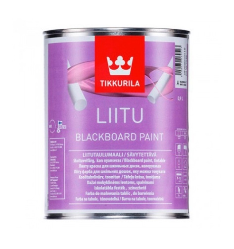 Грифельная краска с эффектом школьной доски Tikkurila Liitu (колеруемая)