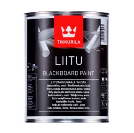 Грифельная краска с эффектом школьной доски Tikkurila Liitu (черная)